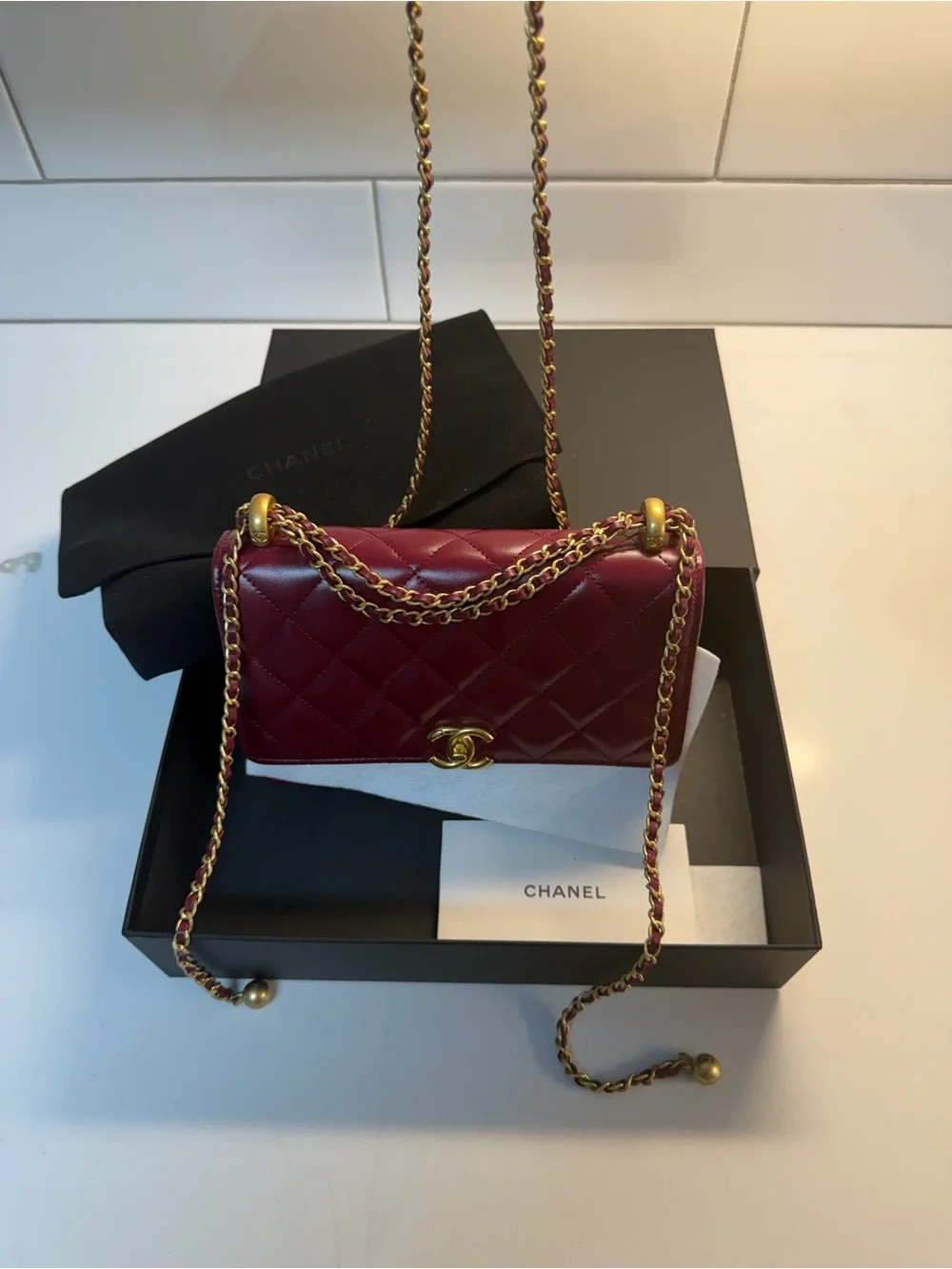 CHANEL classic lambskin
